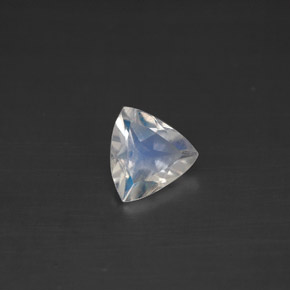 0.52캐럿 천연 블루 화이트 레인보우 문스톤, 트릴리언, 6.1×6 mm, VS