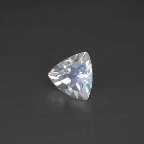 0.57캐럿 천연 블루 화이트 레인보우 문스톤, 트릴리언, 6.1×5.8 mm, VS