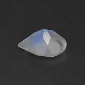 0.95캐럿 천연 블루 화이트 레인보우 문스톤, 투명한, 8.1×5.9 mm, 투명/반투명