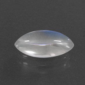 1.92캐럿 천연 블루 화이트 레인보우 문스톤, 마퀴즈, 12.1×5.8 mm, 투명한
