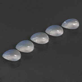 캐럿 천연 푸르스름한 화이트 레인보우 문스톤 보석, 배 모양, 7.2×5.1 mm, 투명한