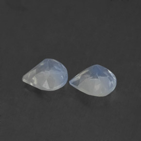 캐럿 천연 블루 화이트 레인보우 문스톤 보석, 배 모양, 5.1×5 mm, 투명한