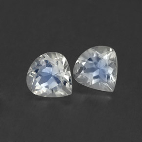 캐럿 천연 블루 화이트 레인보우 문스톤 보석, 배 모양, 5.2×5.1 mm, 투명한