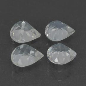 1.45캐럿 천연 푸르스름한 화이트 레인보우 문스톤 보석, 배 모양, 5.2×5 mm, 투명한