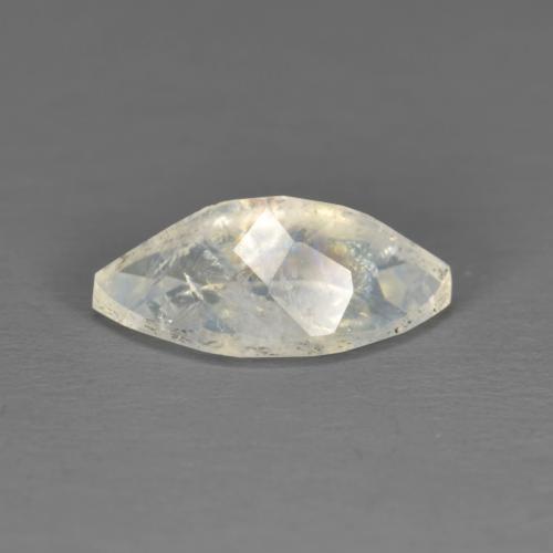 1.73캐럿 천연 푸르스름한 화이트 레인보우 문스톤, 마퀴즈, 11.5×6.2 mm, 투명한