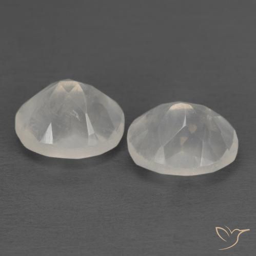2.30캐럿 천연 푸르스름한 흰색 레인보우 문스톤 보석, 타원형, 투명한