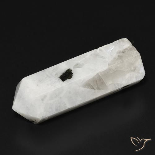 21.23ct 자연스러운 블랙과 화이트 레인보우 문스톤, 팬시한, 불투명체