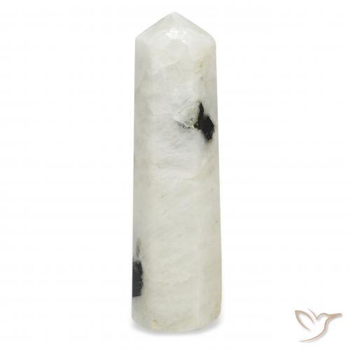 33.60ct 자연스러운 블랙과 화이트 레인보우 문스톤, 팬시한, 불투명체