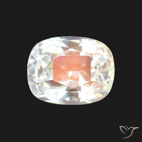 2.40ct 여러 가지 빛깔의 흰색 레인보우 문스톤, 방석, VVS
