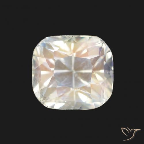 1.68ct 여러 가지 빛깔의 흰색 레인보우 문스톤, 방석, VS