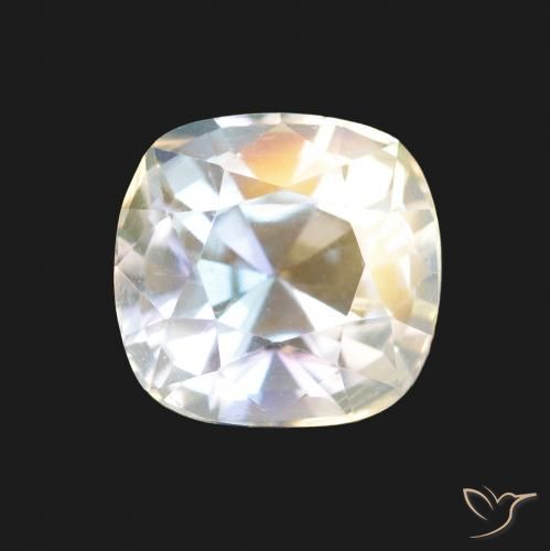 1.94ct 여러 가지 빛깔의 흰색 레인보우 문스톤, 방석, VVS-VS