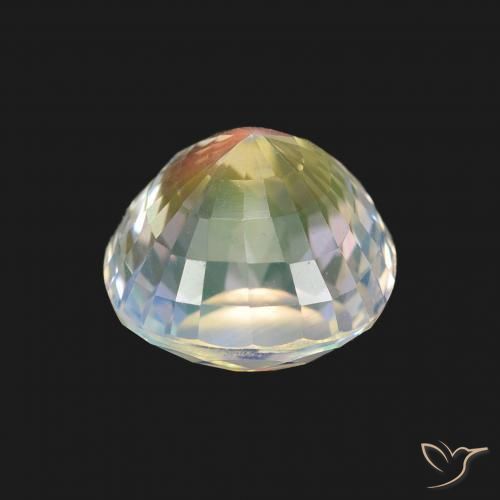 2.00캐럿 천연 여러 가지 빛깔의 흰색 레인보우 문스톤, 방석, VVS-VS