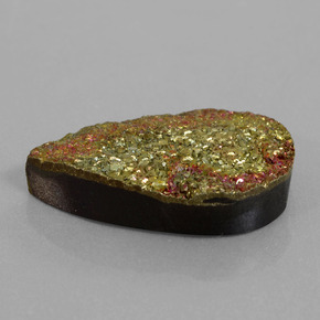 20.08캐럿 천연 멀티컬러 레인보우 파이라이트, 배 모양, 25.4×16.8 mm, 불투명체