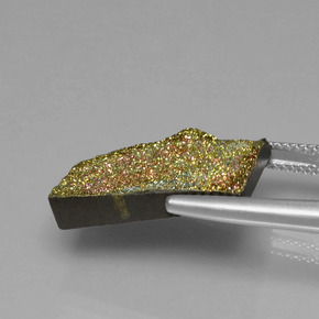 8.75캐럿 천연 다색 레인보우 파이라이트, 바게트, 불투명체