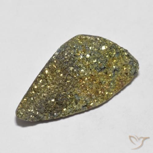 10.03캐럿 천연 다색 레인보우 파이라이트, 멋진 모양, 불투명체