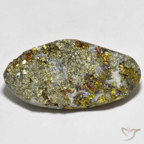 56.79ct 자연스러운 다색 레인보우 파이라이트, 팬시한, 불투명체