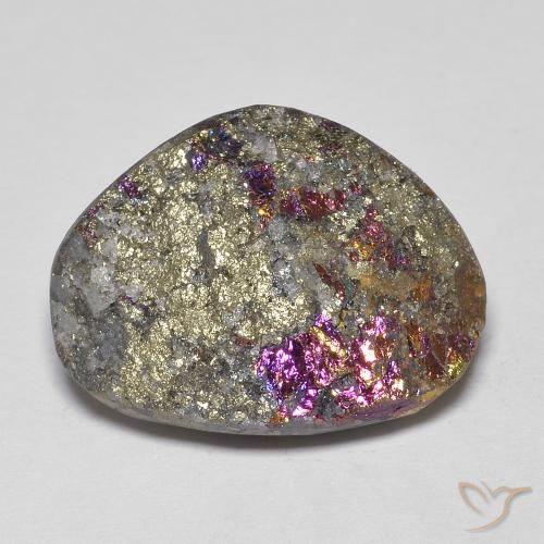 17.60ct 자연스러운 다색 레인보우 파이라이트, 팬시한, 불투명체