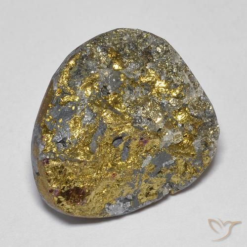 18.38ct 자연스러운 다색 레인보우 파이라이트, 팬시한, 불투명체