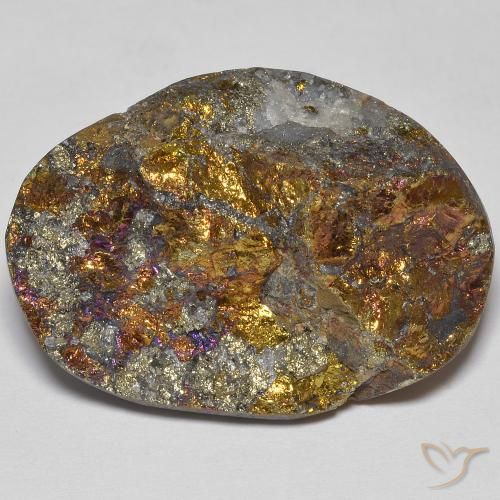 41.69ct 자연스러운 다색 레인보우 파이라이트, 팬시한, 불투명체
