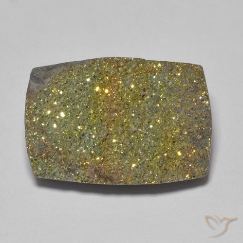 11.13ct 자연스러운 다색 레인보우 파이라이트, 바게트, 불투명체