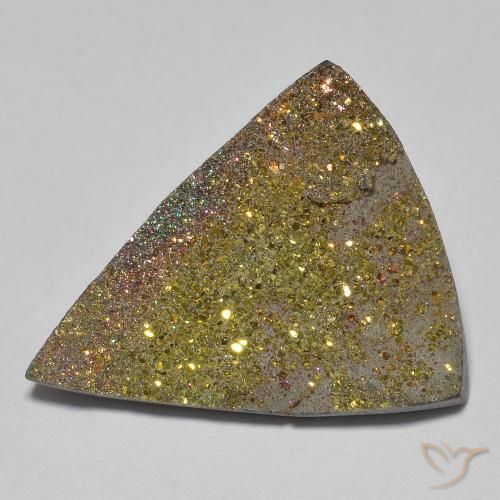 13.27ct 자연스러운 다색 레인보우 파이라이트, 일조, 불투명체