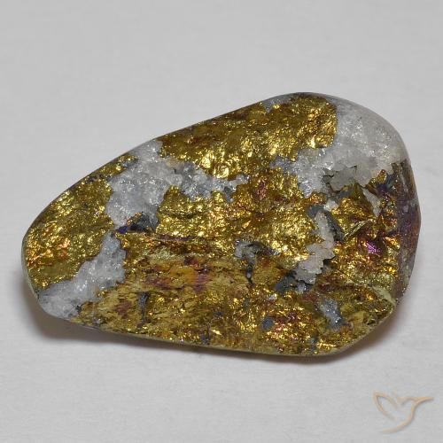 11.14ct 자연스러운 다색 레인보우 파이라이트, 팬시한, 불투명체