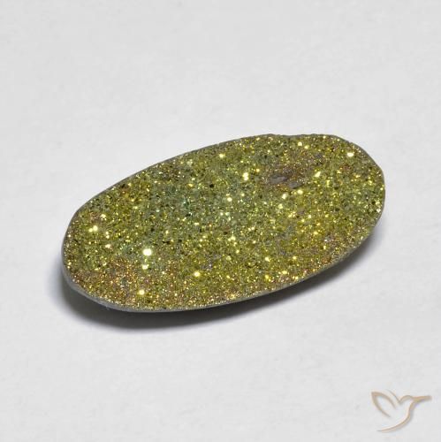 5.50ct 자연스러운 다색 레인보우 파이라이트, 타원형, 불투명체