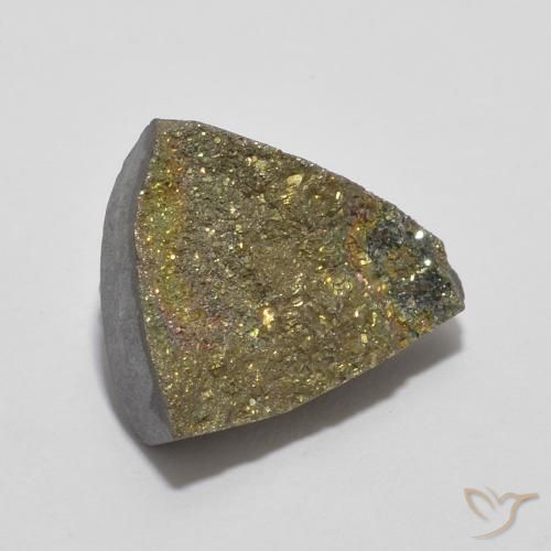 4.89캐럿 천연 다색 레인보우 파이라이트, 일조, 불투명체