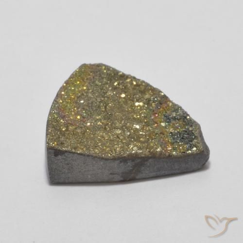 4.89캐럿 천연 다색 레인보우 파이라이트, 일조, 불투명체