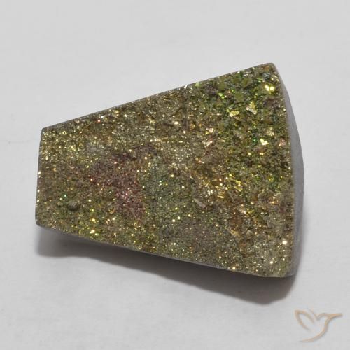 7.23ct 자연스러운 다색 레인보우 파이라이트, 팬시한, 불투명체