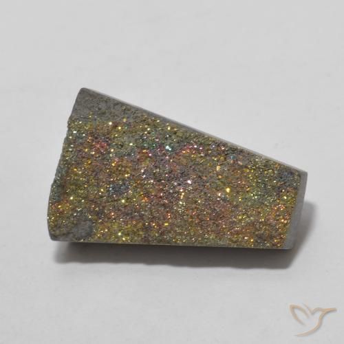 7.15ct 자연스러운 다색 레인보우 파이라이트, 팬시한, 불투명체