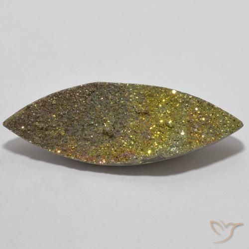 6.89ct 자연스러운 다색 레인보우 파이라이트, 보석, 불투명체
