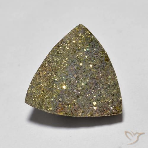 6.36ct 자연스러운 다색 레인보우 파이라이트, 일조, 불투명체