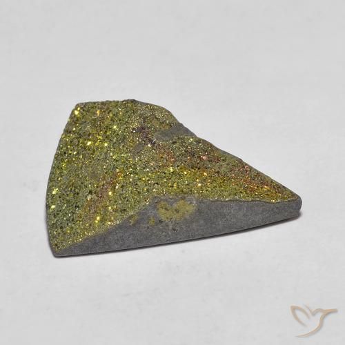 5.95캐럿 천연 다색 레인보우 파이라이트, 일조, 불투명체