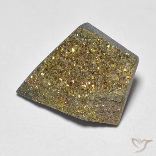 5.46ct 자연스러운 다색 레인보우 파이라이트, 팬시한, 불투명체