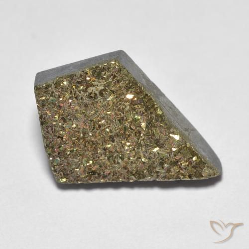 5.72ct 자연스러운 다색 레인보우 파이라이트, 팬시한, 불투명체