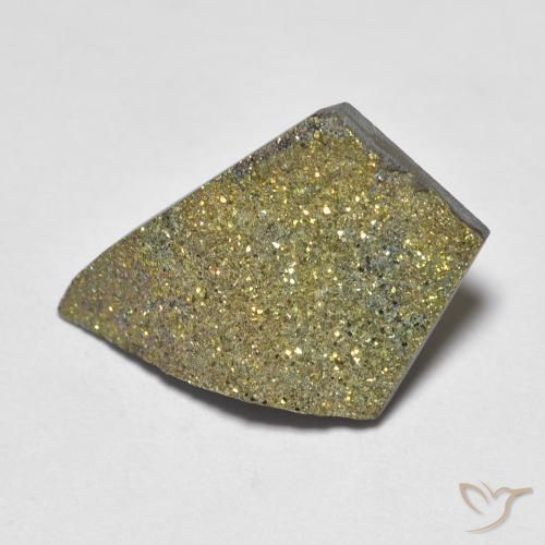 5.15ct 자연스러운 다색 레인보우 파이라이트, 팬시한, 불투명체