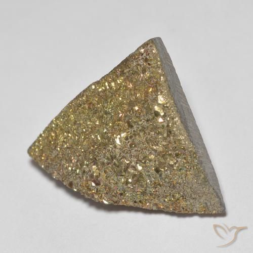 11.12ct 자연스러운 다색 레인보우 파이라이트, 일조, 불투명체