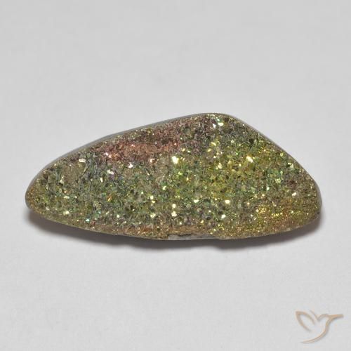 5.63ct 자연스러운 다색 레인보우 파이라이트, 팬시한, 불투명체