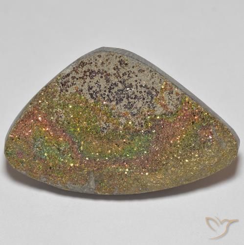 20.44ct 자연스러운 다색 레인보우 파이라이트, 팬시한, 불투명체