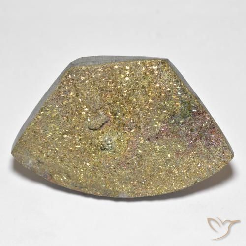 41.18ct 자연스러운 다색 레인보우 파이라이트, 팬시한, 불투명체