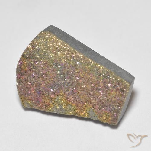10.84ct 자연스러운 다색 레인보우 파이라이트, 팬시한, 불투명체