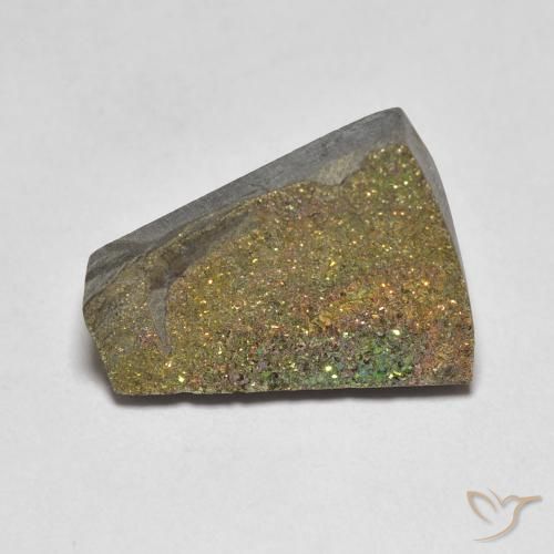 6.12ct 자연스러운 다색 레인보우 파이라이트, 팬시한, 불투명체