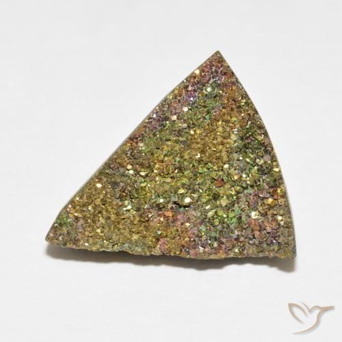 7.72ct 자연스러운 다색 레인보우 파이라이트, 일조, 불투명체