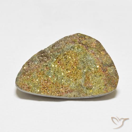 15.46ct 자연스러운 다색 레인보우 파이라이트, 팬시한, 불투명체