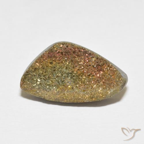 6.55ct 자연스러운 다색 레인보우 파이라이트, 팬시한, 불투명체