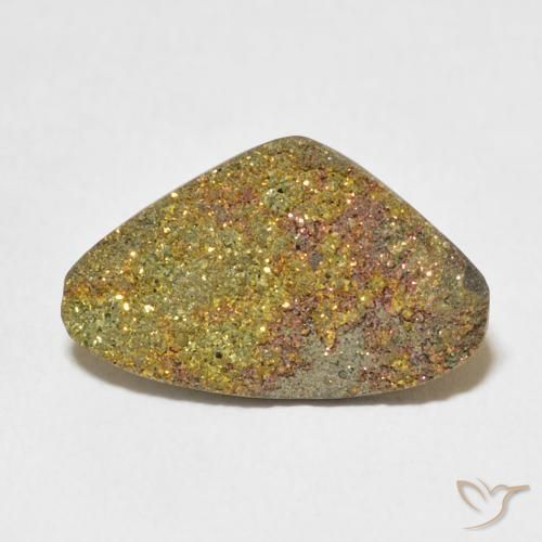 5.34ct 자연스러운 다색 레인보우 파이라이트, 팬시한, 불투명체