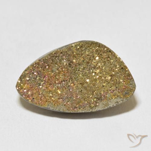 11.68ct 자연스러운 다색 레인보우 파이라이트, 팬시한, 불투명체