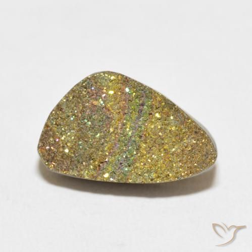 5.60ct 자연스러운 다색 레인보우 파이라이트, 팬시한, 불투명체