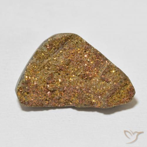 11.55ct 자연스러운 다색 레인보우 파이라이트, 팬시한, 불투명체